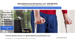 Desktop Screenshot of affordableinsuranceprotection.com