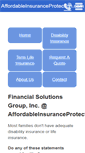 Mobile Screenshot of affordableinsuranceprotection.com