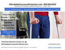 Tablet Screenshot of affordableinsuranceprotection.com